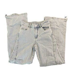 NWT Pacsun Women’s Bungee Cord Flare Jeans Size XS Light Indigo Y2K